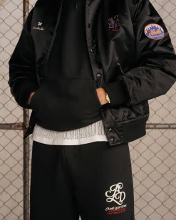 Aimé Leon Dore ALD / New York Mets Satin Varsity Jacket