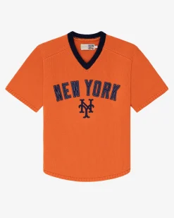 Aimé Leon Dore ALD / New York Mets Short-Sleeve Knit  Sweater