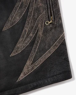 Aimé Leon Dore ALD / Vanson Distressed Leather Moto Jacket