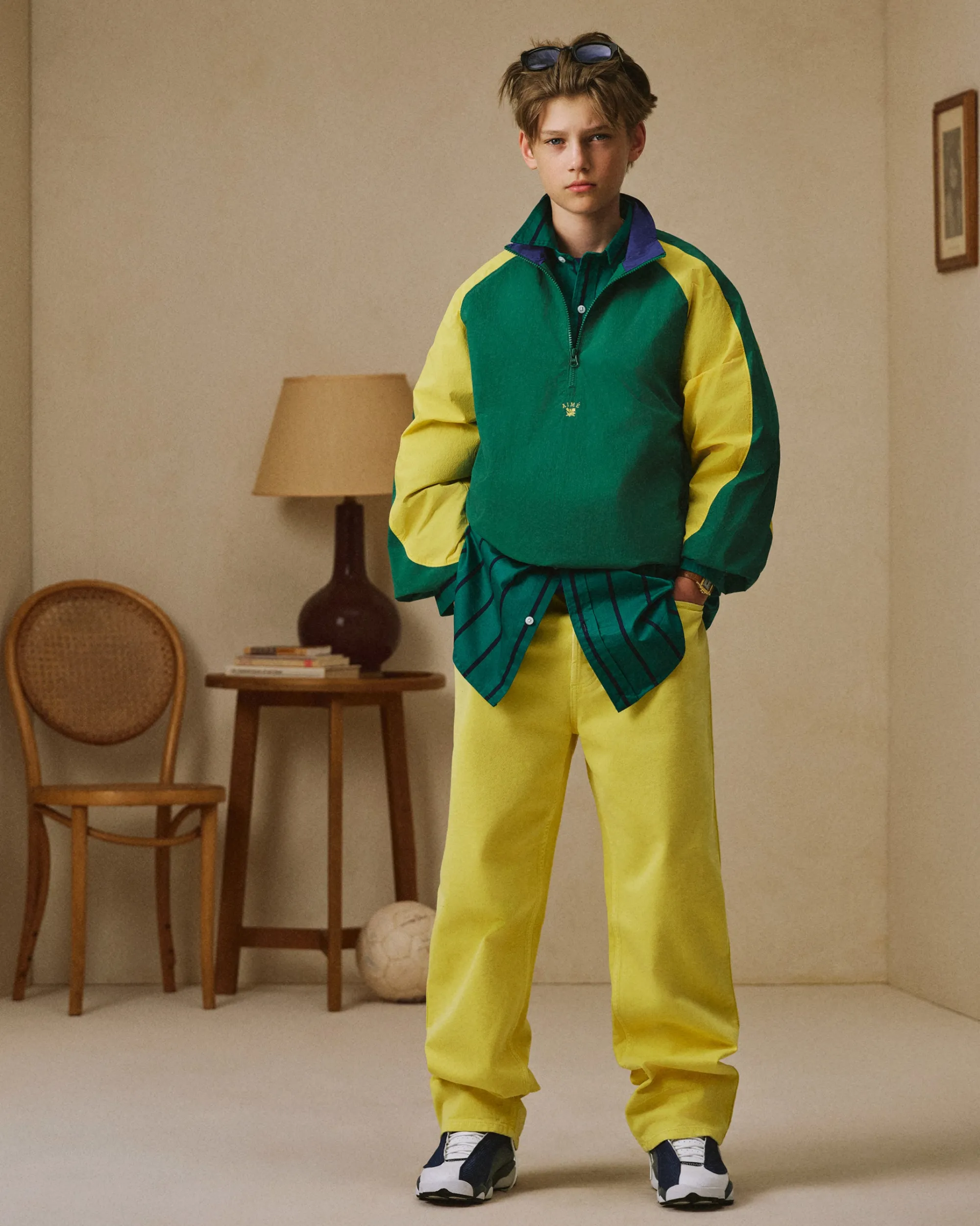 Aimé Leon Dore Crest Nylon Half-Zip Pullover