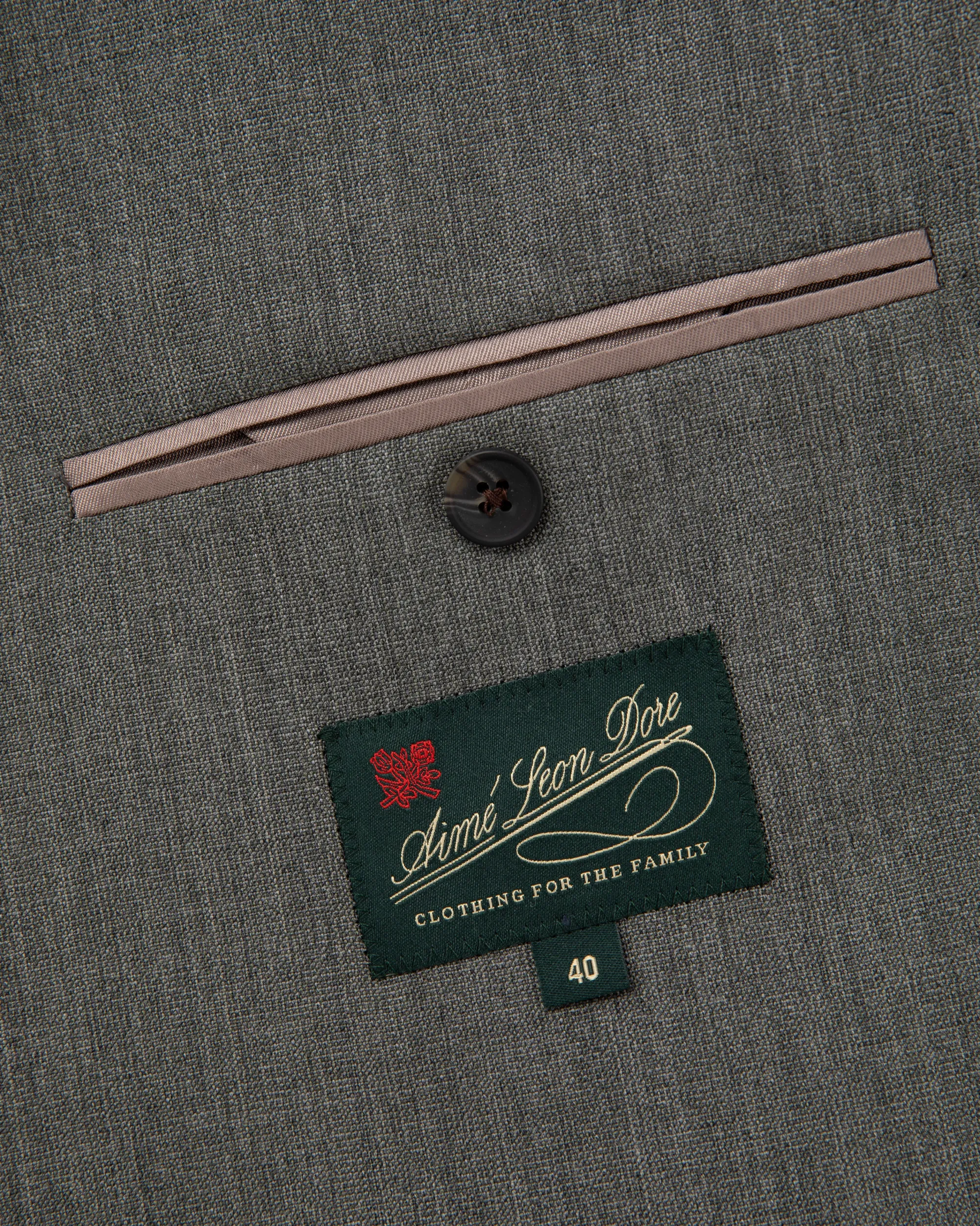 Aimé Leon Dore Double-Breasted Tropical Wool Suit Jacket