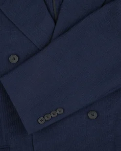 Aimé Leon Dore Double-Breasted Wool Seersucker Suit Jacket