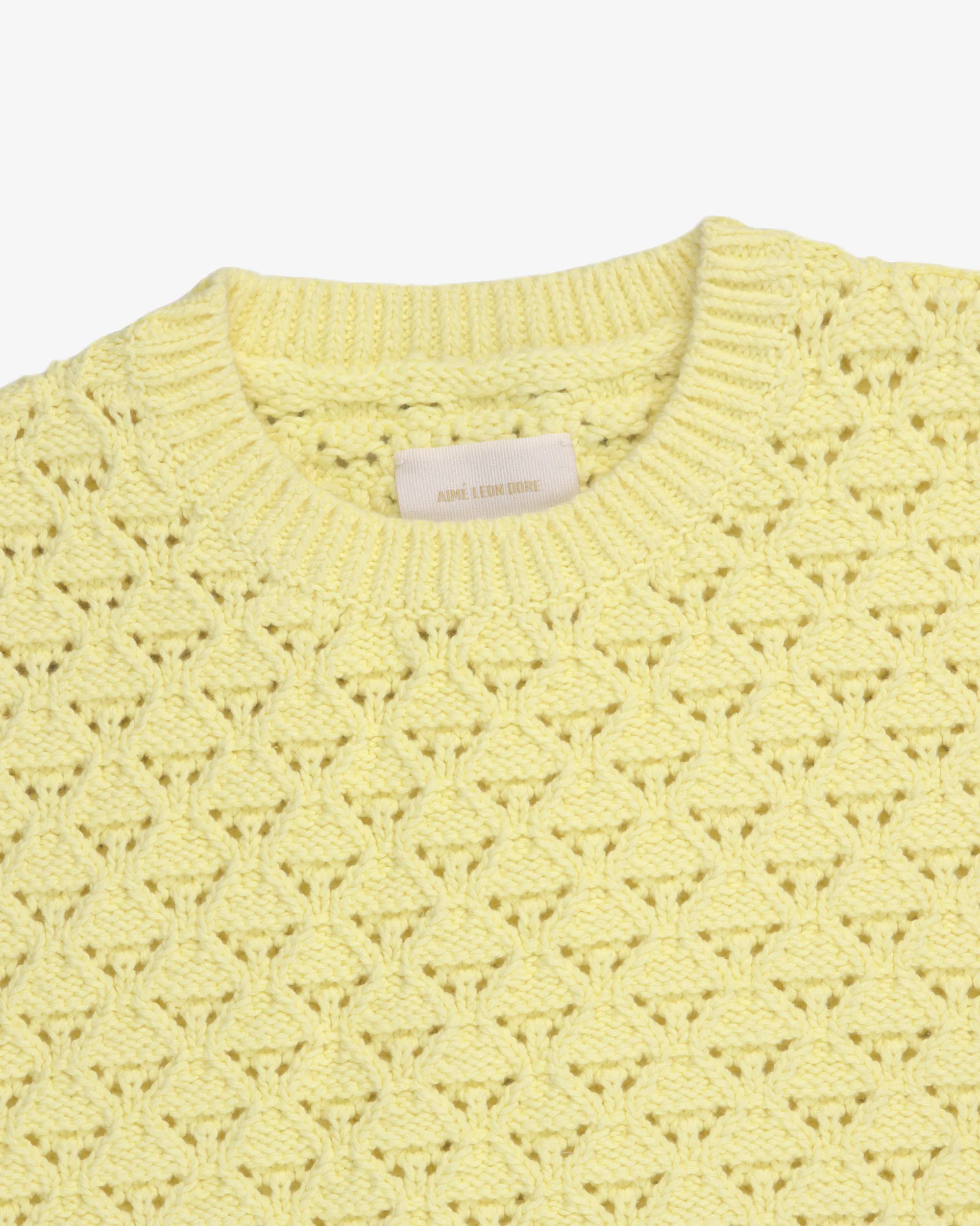 Aimé Leon Dore Eyelet Knit Crewneck Sweater