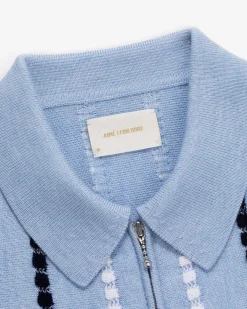 Aimé Leon Dore Jacquard Stripe Polo Cardigan