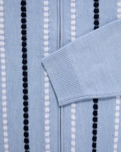 Aimé Leon Dore Jacquard Stripe Polo Cardigan