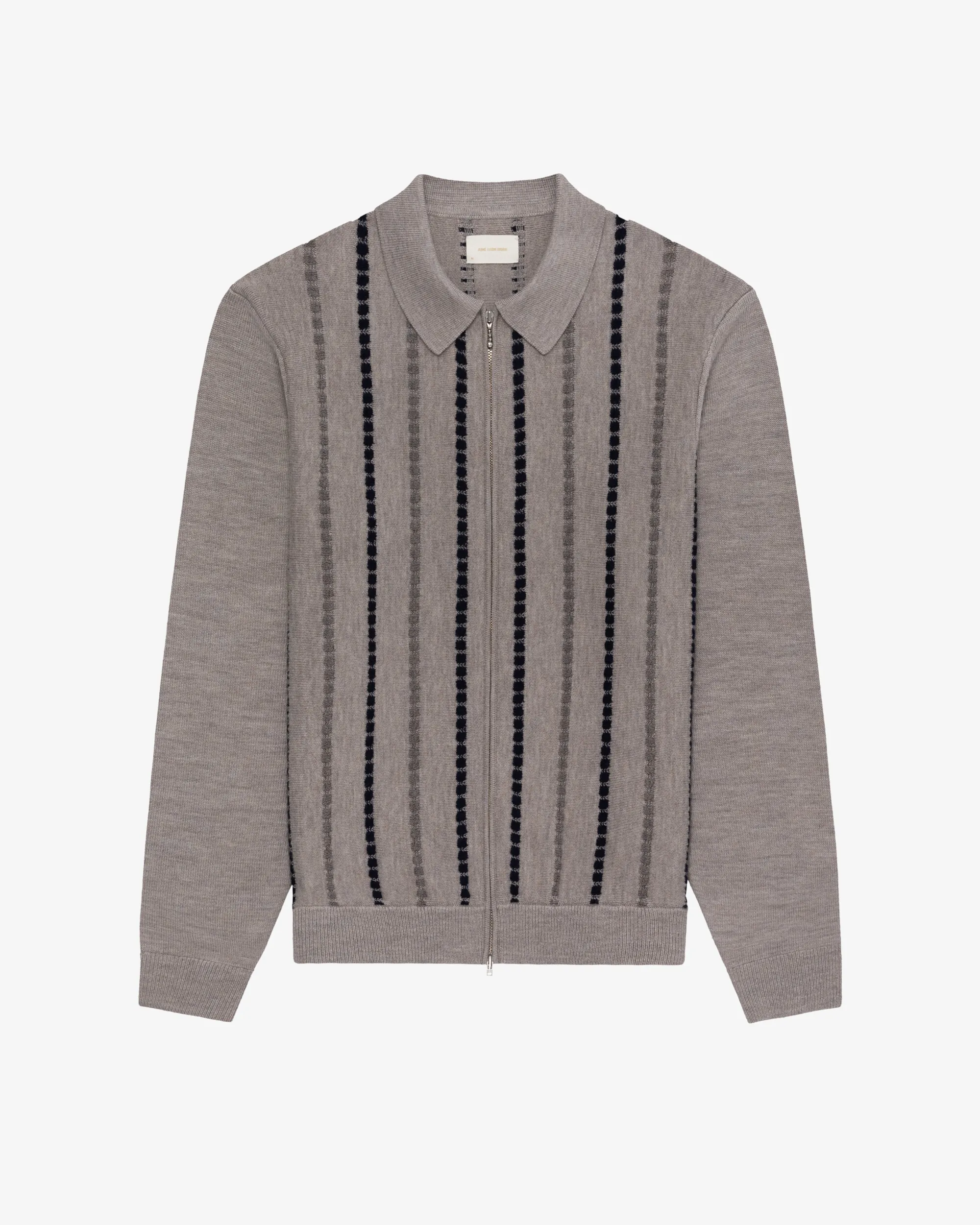 Aimé Leon Dore Jacquard Stripe Polo Cardigan