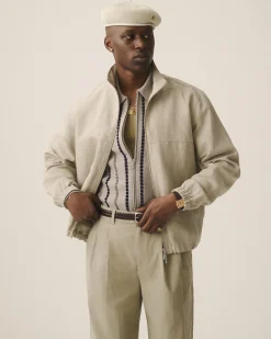 Aimé Leon Dore Jacquard Stripe Polo Cardigan