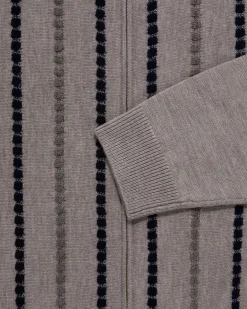 Aimé Leon Dore Jacquard Stripe Polo Cardigan