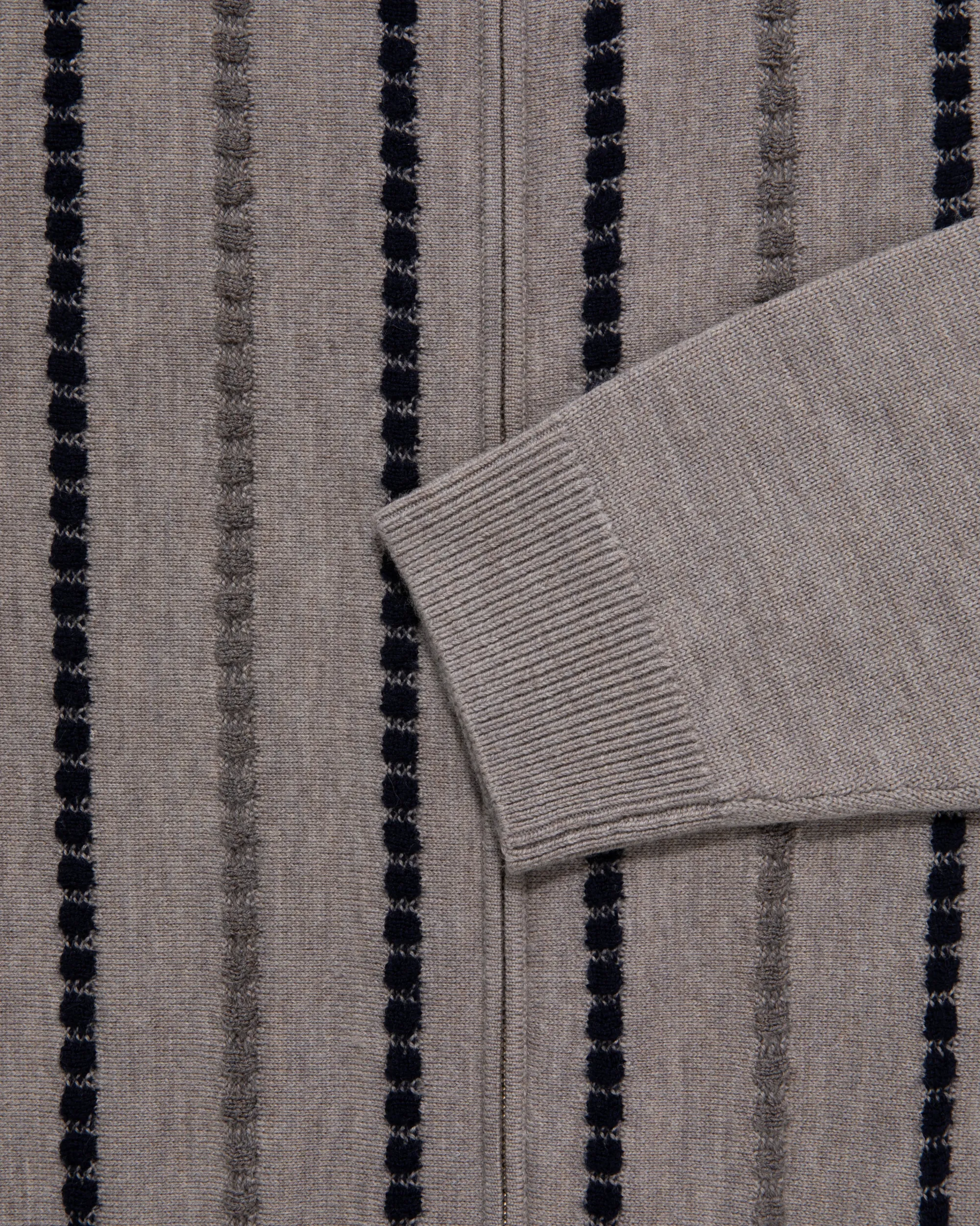 Aimé Leon Dore Jacquard Stripe Polo Cardigan