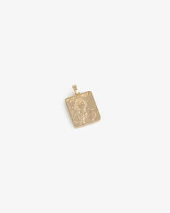 Aimé Leon Dore 14Kt Gold Sappho Poet Pendant