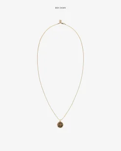 Aimé Leon Dore 14Kt Gold Sappho Poet Relief Pendant