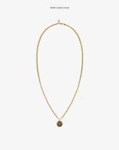 Aimé Leon Dore 14Kt Gold Sappho Poet Relief Pendant