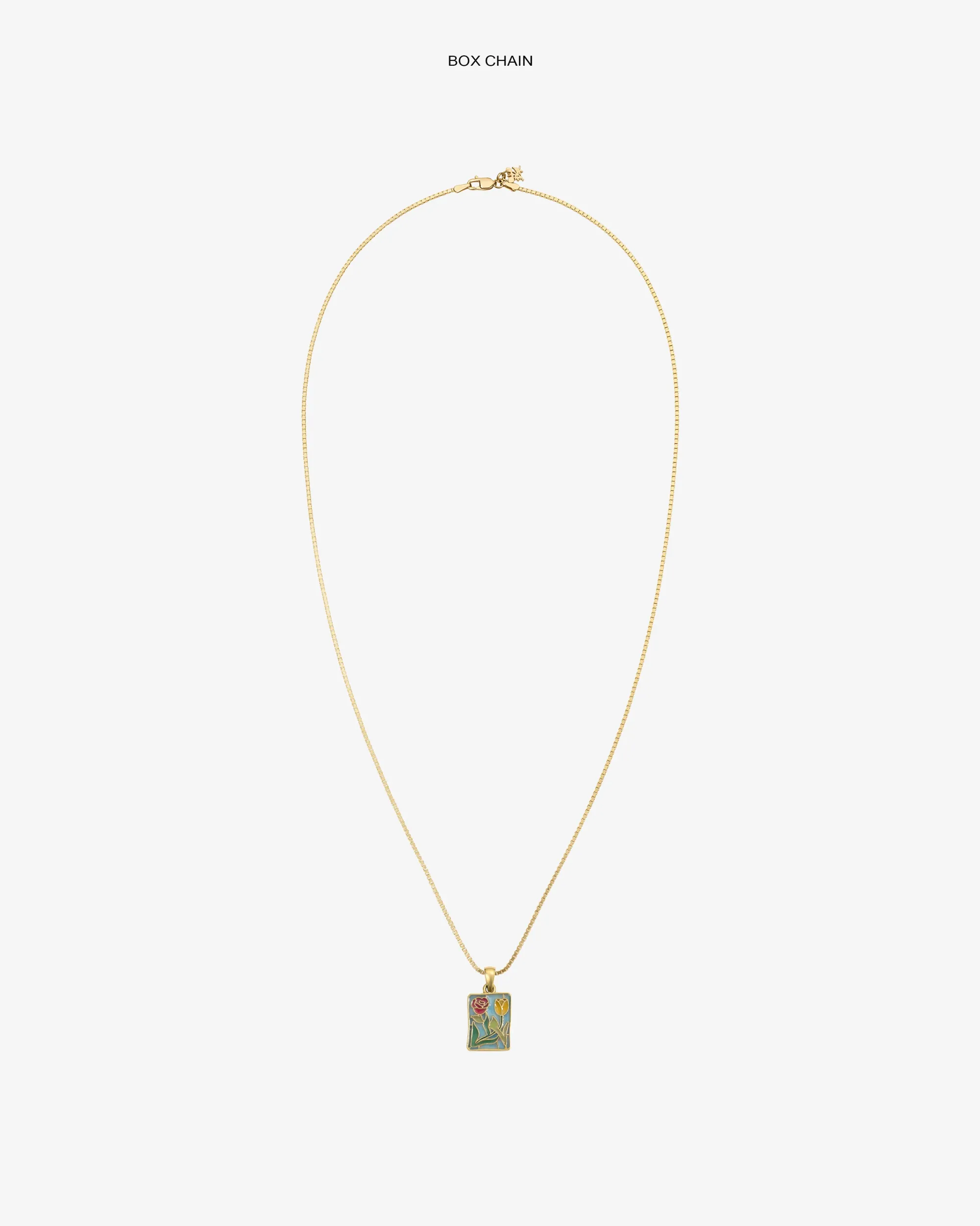 Aimé Leon Dore 14Kt Gold Stained Glass Crest Pendant