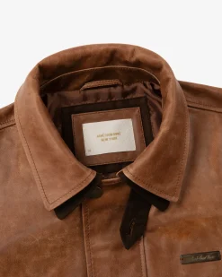 Aimé Leon Dore Leather Aviator Jacket