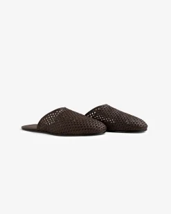 Aimé Leon Dore Leather Raffia Mule
