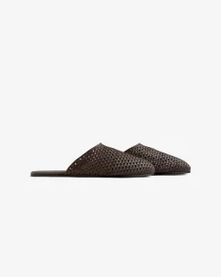 Aimé Leon Dore Leather Raffia Mule