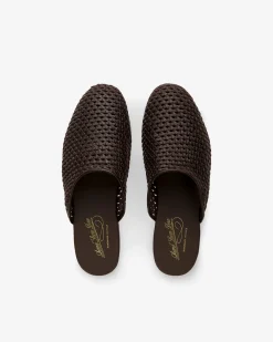 Aimé Leon Dore Leather Raffia Mule