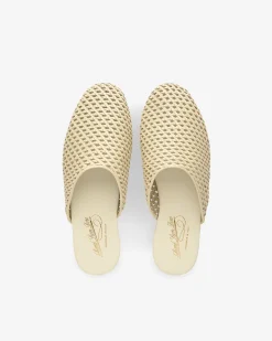Aimé Leon Dore Leather Raffia Mule