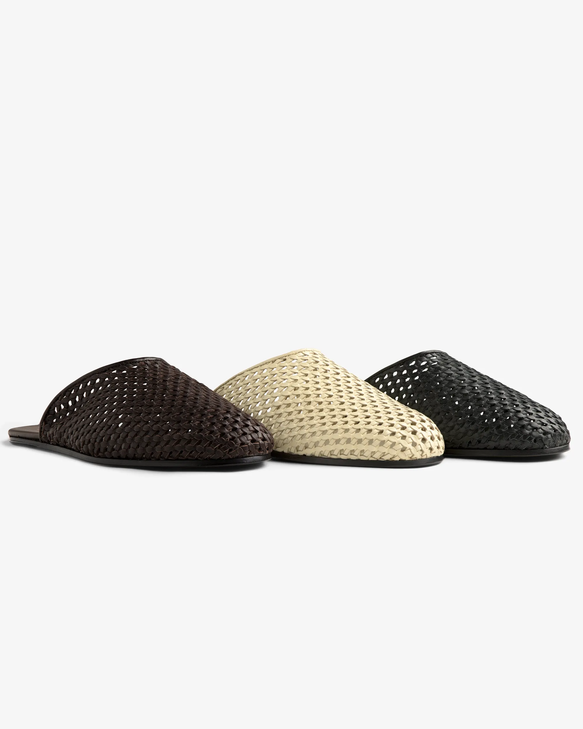 Aimé Leon Dore Leather Raffia Mule