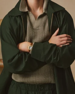 Aimé Leon Dore Long-Sleeve Mesh Knit Polo