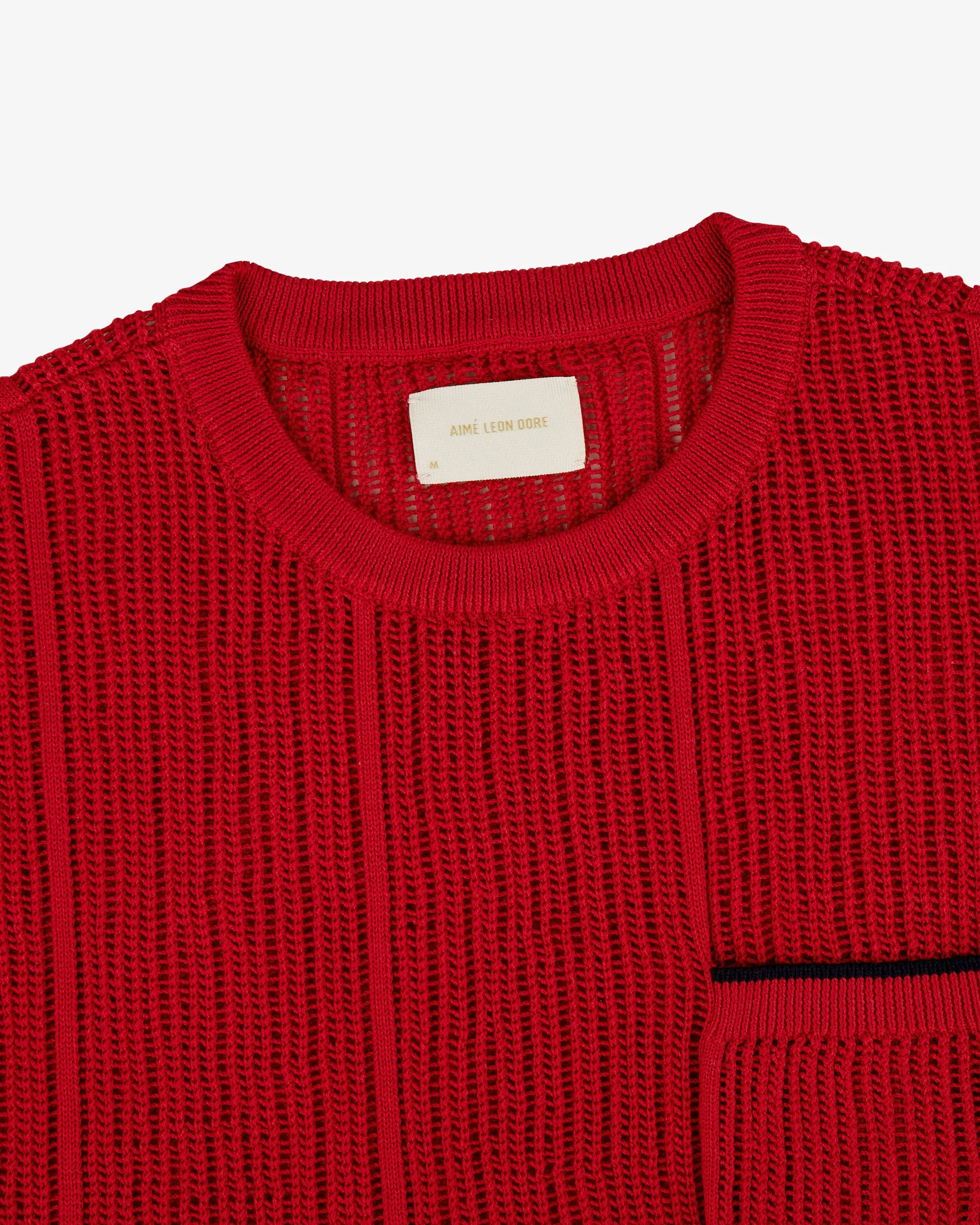 Aimé Leon Dore Long-Sleeve Mesh Knit Tee