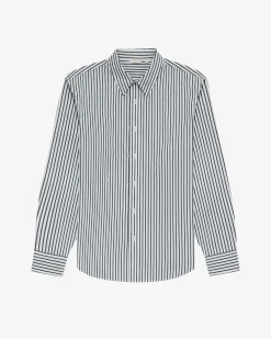 Aimé Leon Dore Monogram Yarn Dyed Stripe Shirt