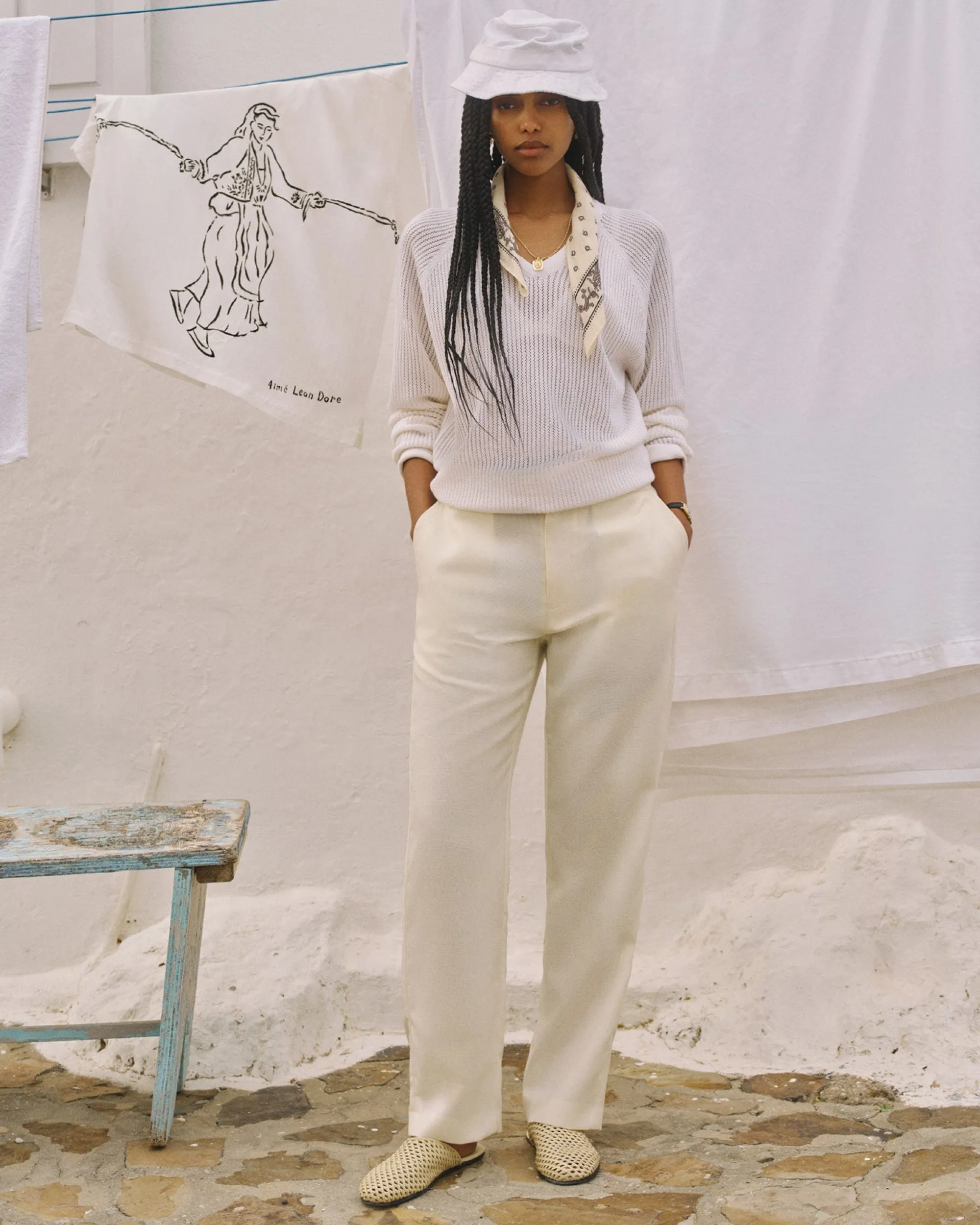 Aimé Leon Dore Pointelle Knit Sweater