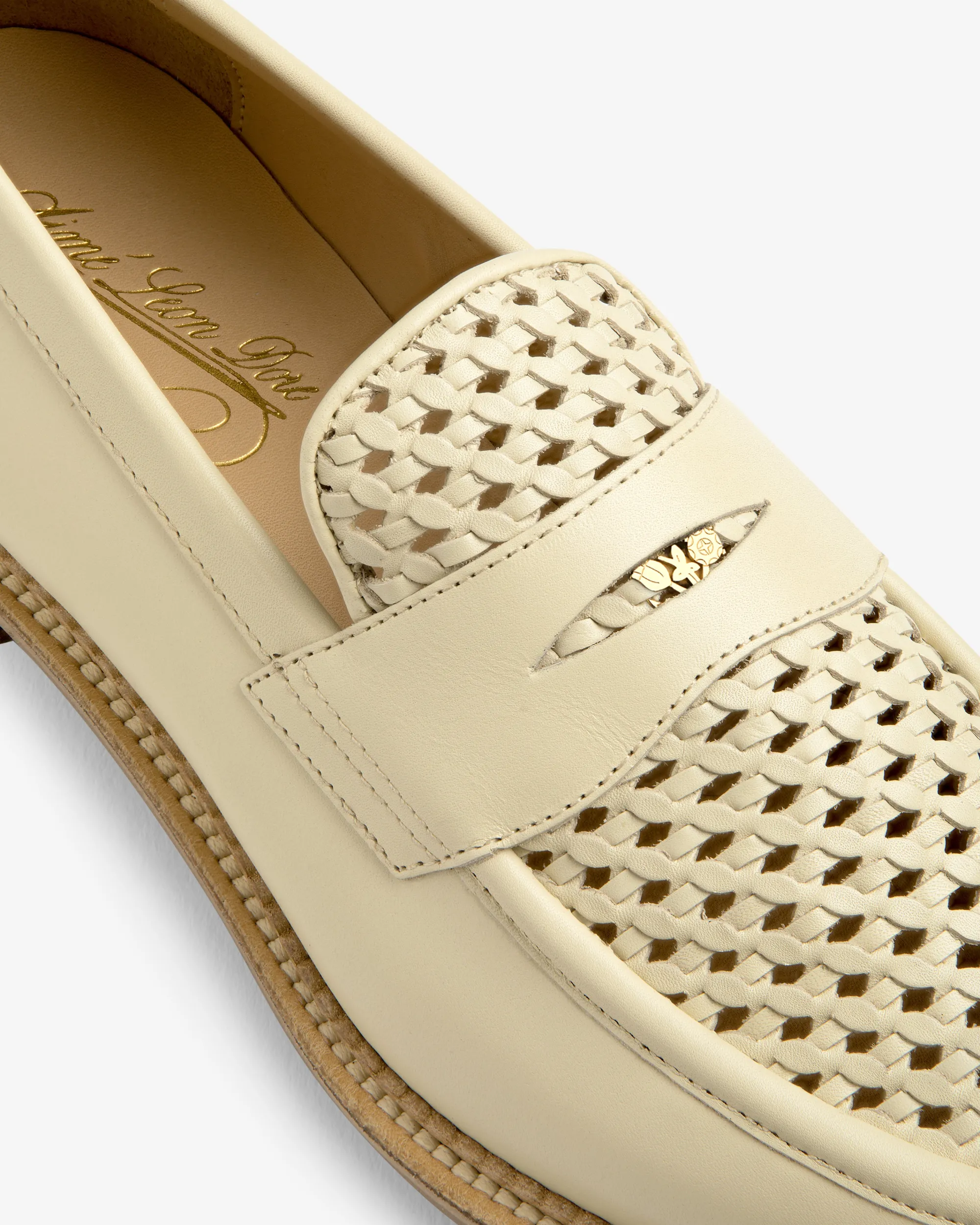 Aimé Leon Dore Queens Crest Raffia Loafer