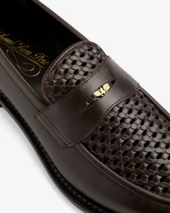Aimé Leon Dore Queens Crest Raffia Loafer