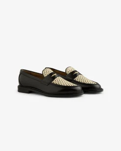 Aimé Leon Dore Queens Crest Raffia Loafer