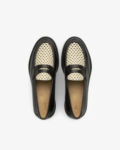 Aimé Leon Dore Queens Crest Raffia Loafer