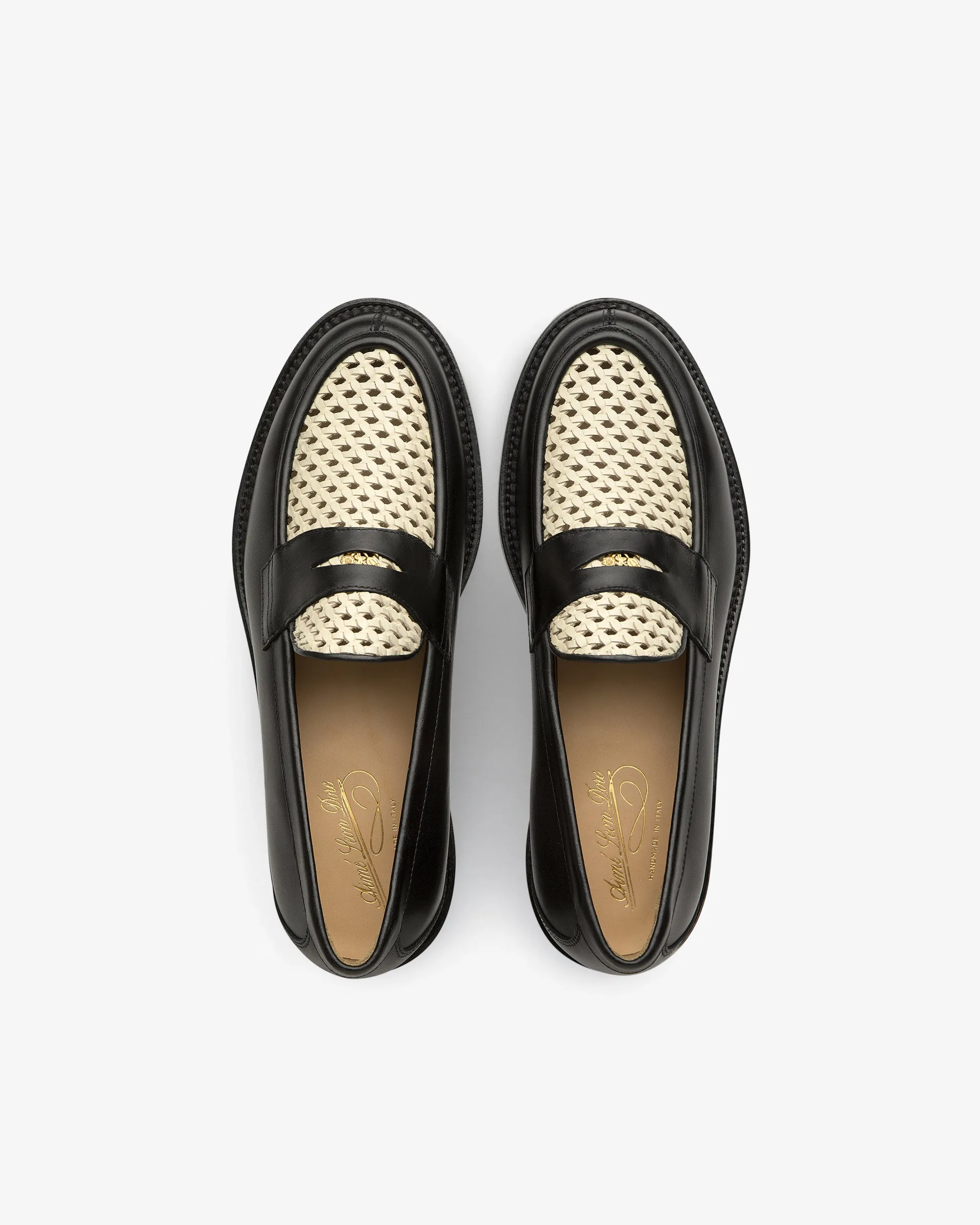 Aimé Leon Dore Queens Crest Raffia Loafer