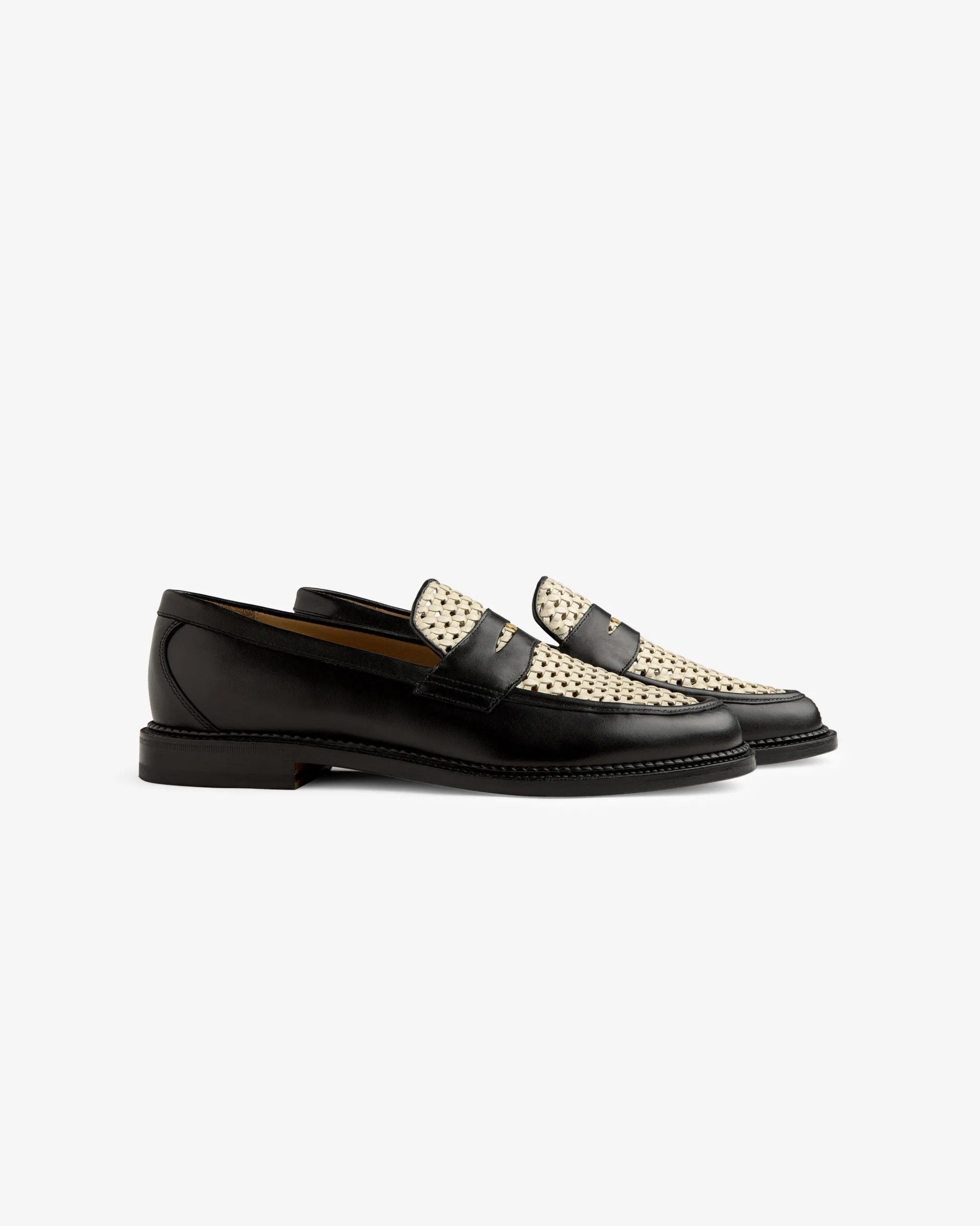 Aimé Leon Dore Queens Crest Raffia Loafer