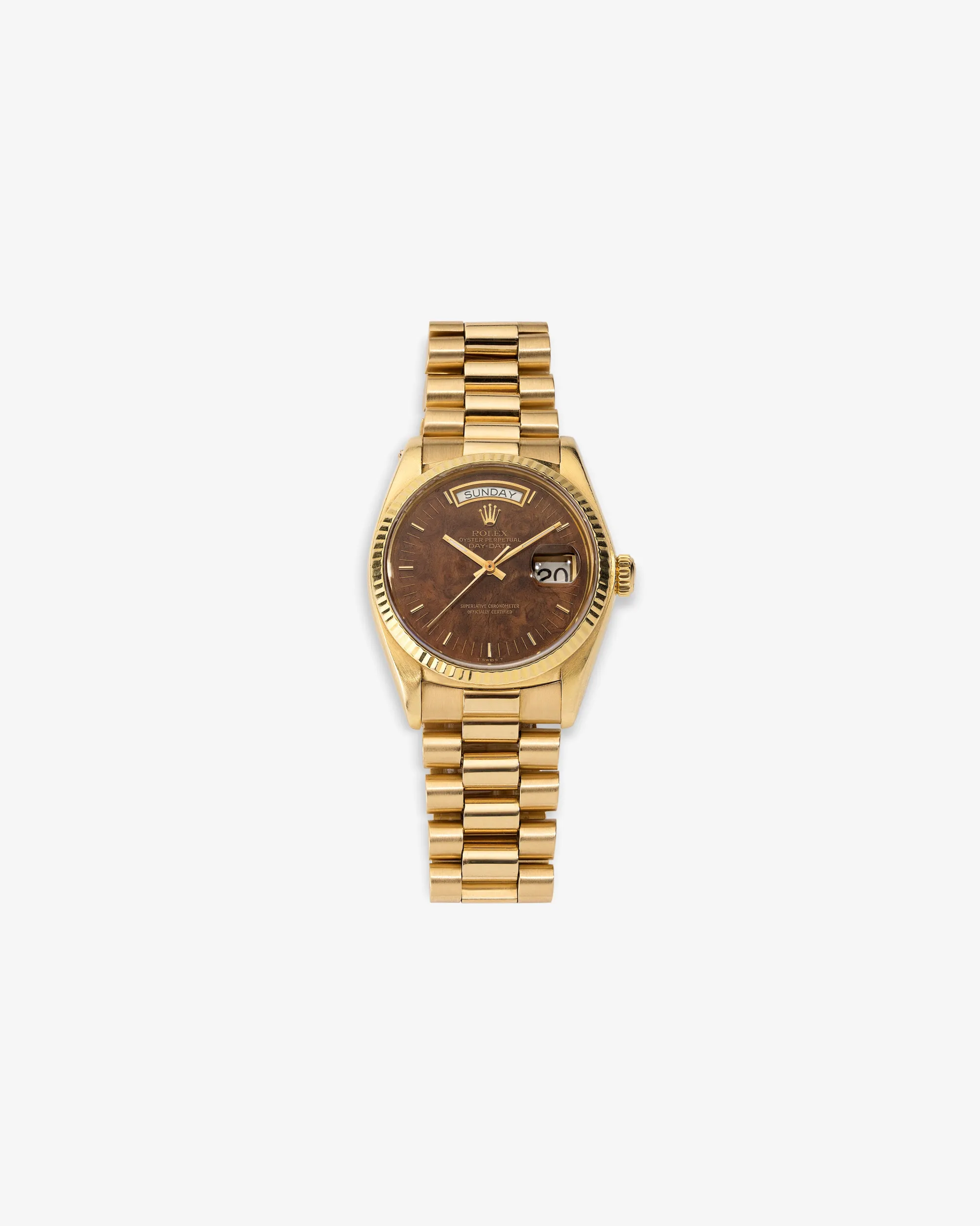 Aimé Leon Dore Rolex Day-Date Wood Dial Watch