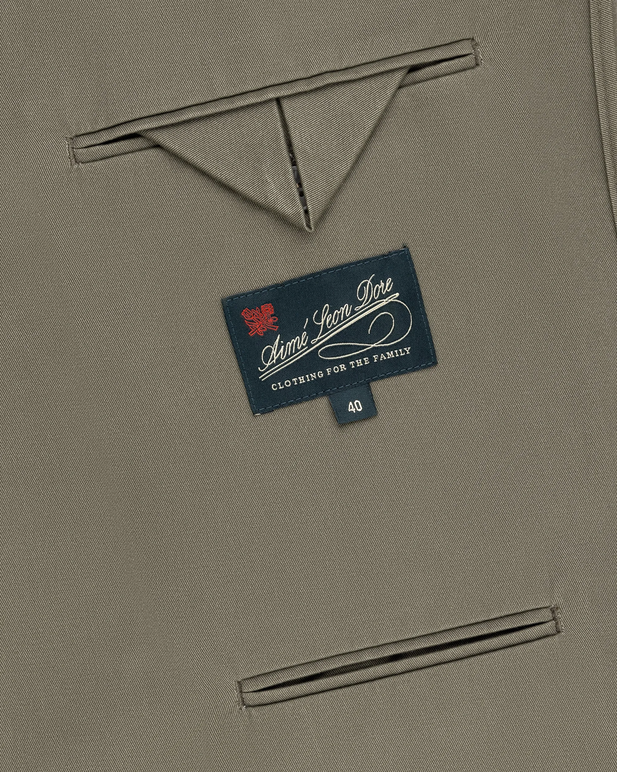 Aimé Leon Dore Single-Breasted Washed Twill Suit Jacket