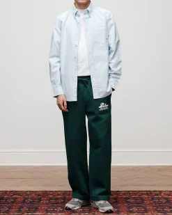 Aimé Leon Dore Striped     Crest    Oxford     Shirt