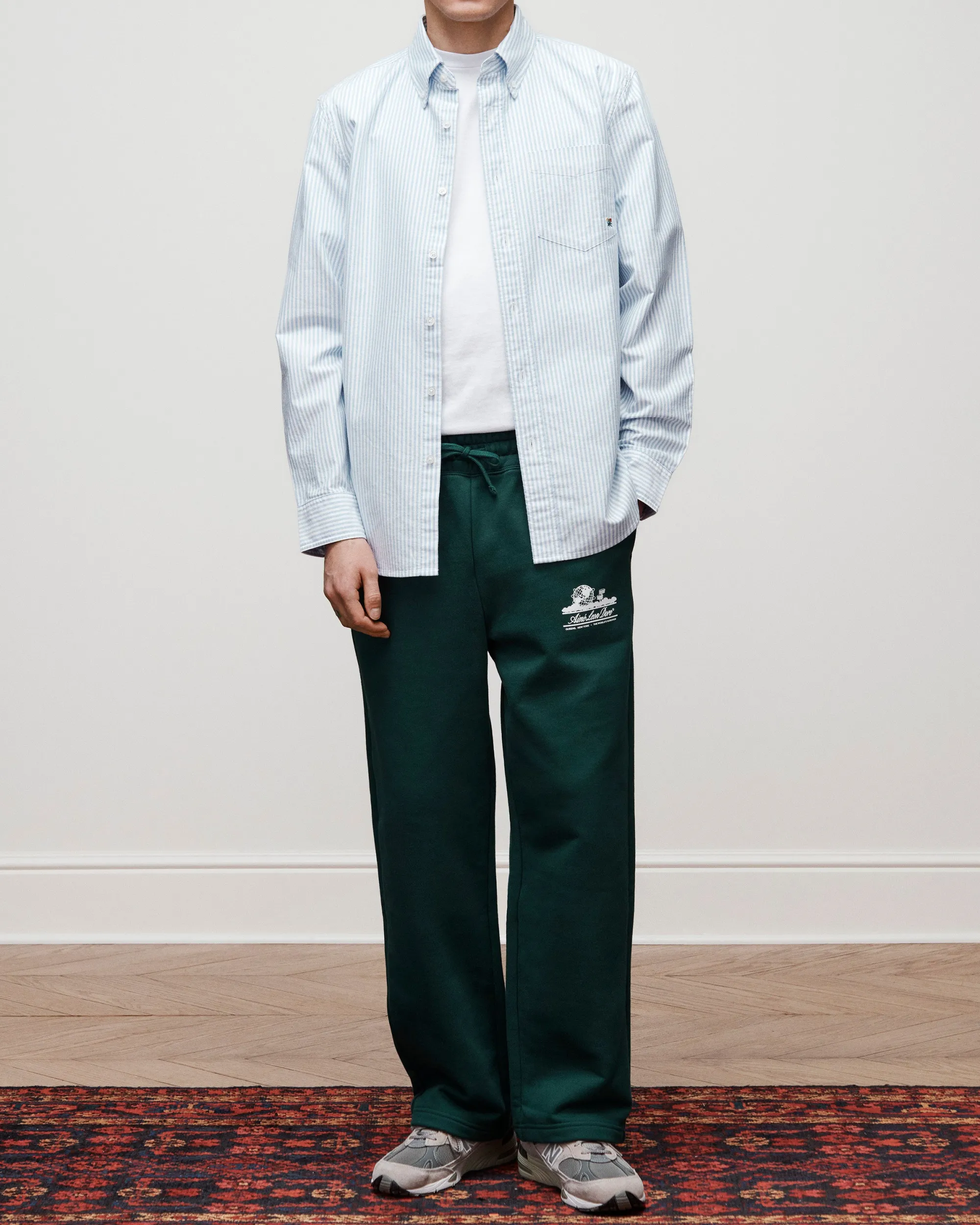 Aimé Leon Dore Striped Crest Oxford Shirt