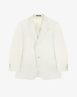 Aimé Leon Dore Striped Linen Suit Jacket