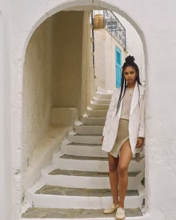 Aimé Leon Dore Striped Linen Suit Jacket