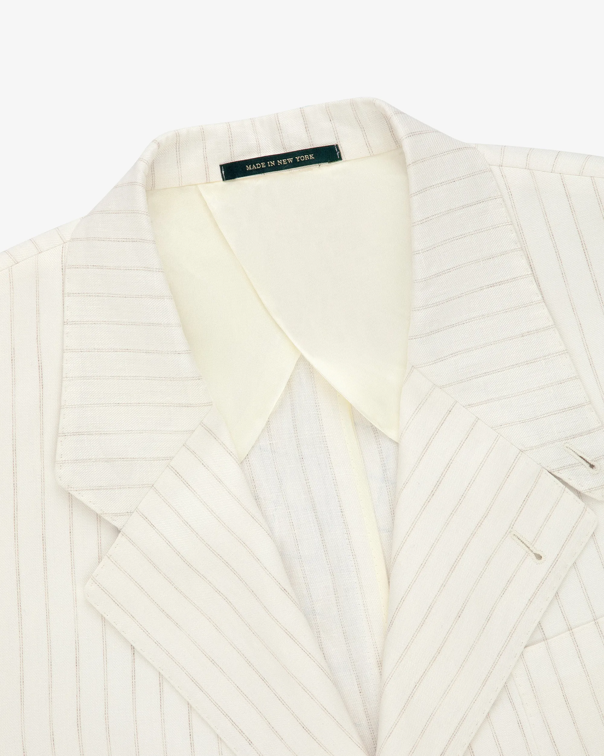 Aimé Leon Dore Striped Linen Suit Jacket