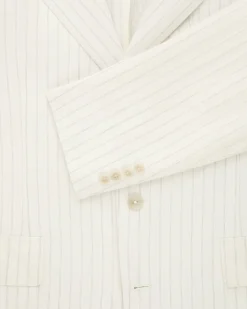 Aimé Leon Dore Striped Linen Suit Jacket