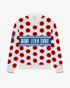 Aimé Leon Dore WINDSTOPPER® Polka Dot Knit Cycling Jersey by GORE-TEX LABS
