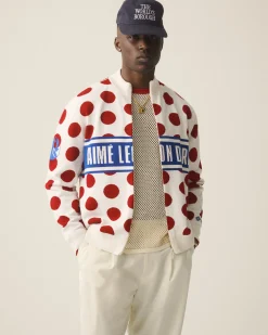 Aimé Leon Dore WINDSTOPPER® Polka Dot Knit Cycling Jersey by GORE-TEX LABS